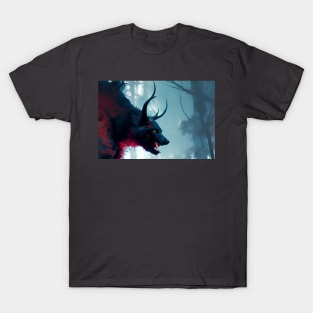 Midnight Serenade of the Shadowed Woods T-Shirt